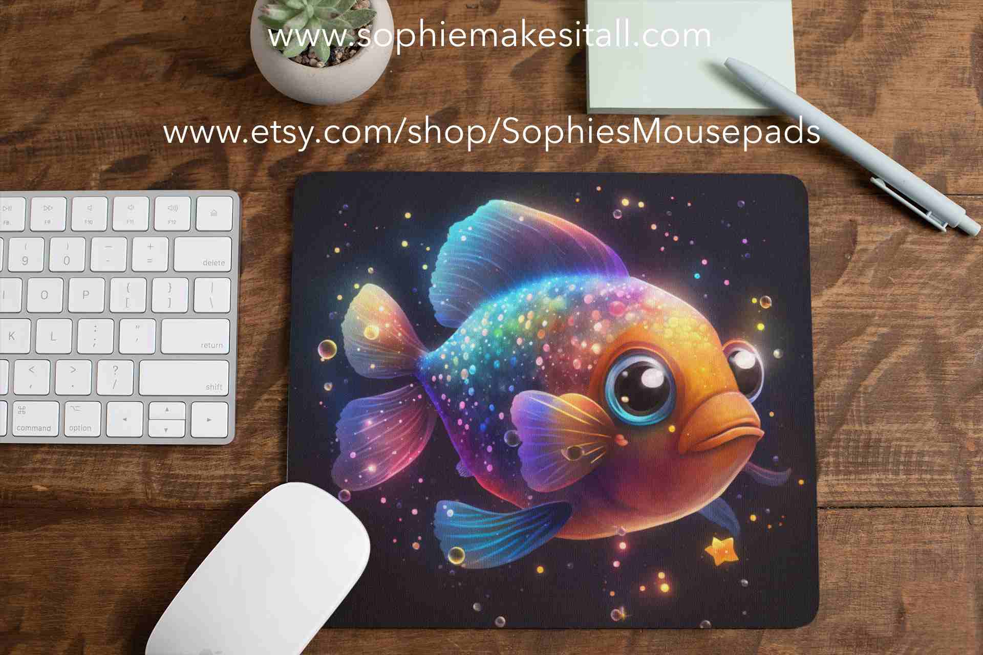 Mouse Pad/ Fish/ Great Gift – Sophie Makes it all
